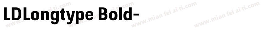 LDLongtype Bold字体转换